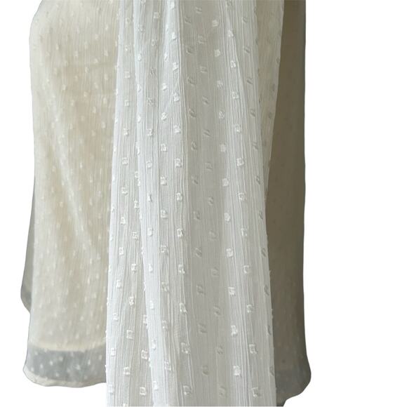 LOFT cream long sleeve blouse size XXSP NWT - Picture 6 of 11